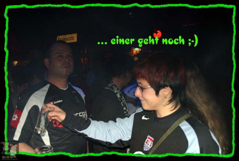 einer geht...