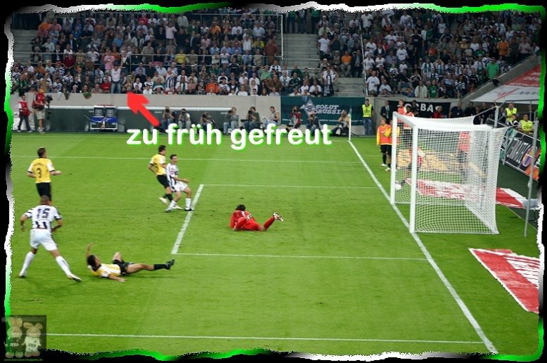 knapp vorbei