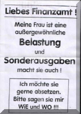 Liebes Finanzamt...